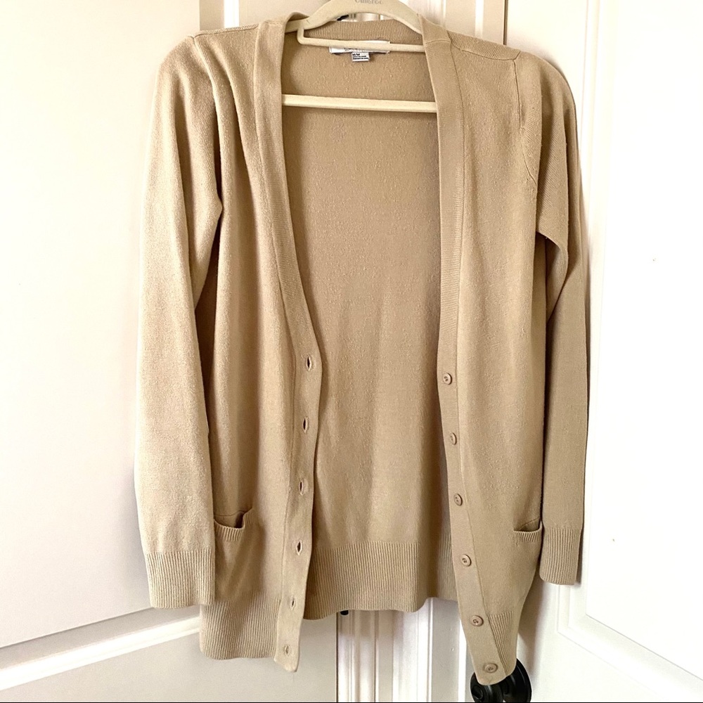 Tan Cardigan Sweater
